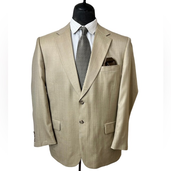 BERT PULITZER MENS SPORTS BLAZER, WORSTED WOOL & PEARL SILK. AMAZINGLY S… - Picture 1 of 11